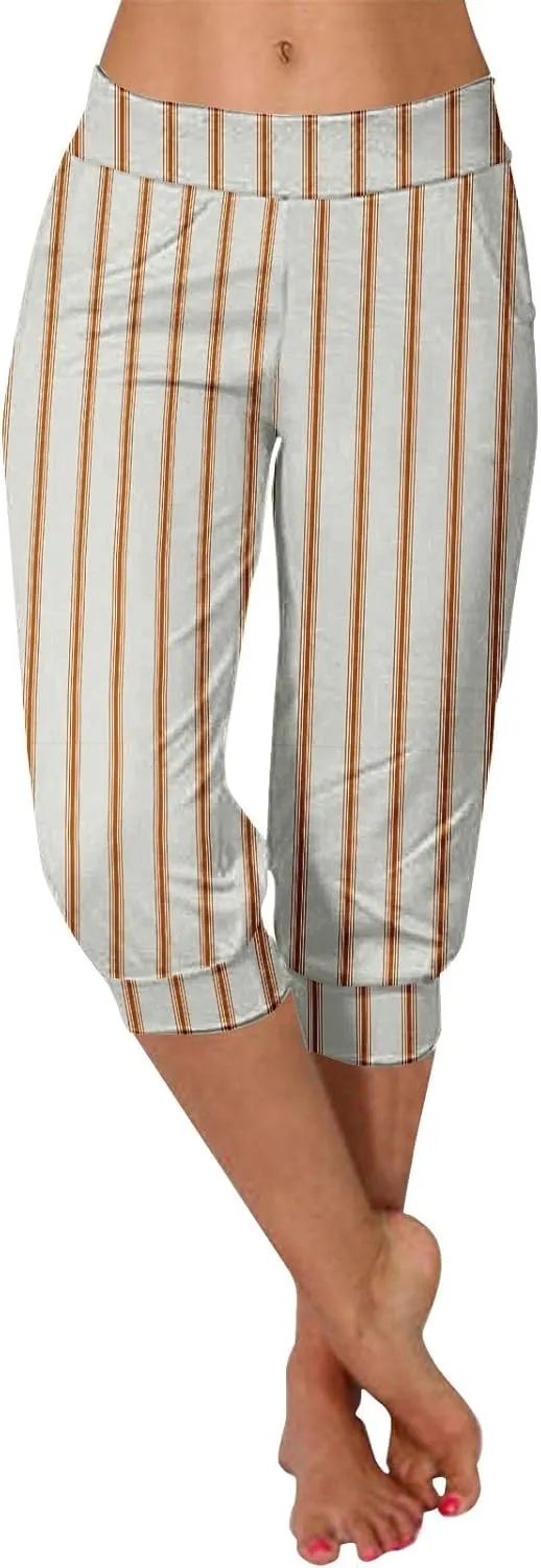 Women's Capri Pants High Waisted Yoga Capris Stretch Lightweight Cozy Cropped Sweatpants Soft Lounge Pajams Leggings