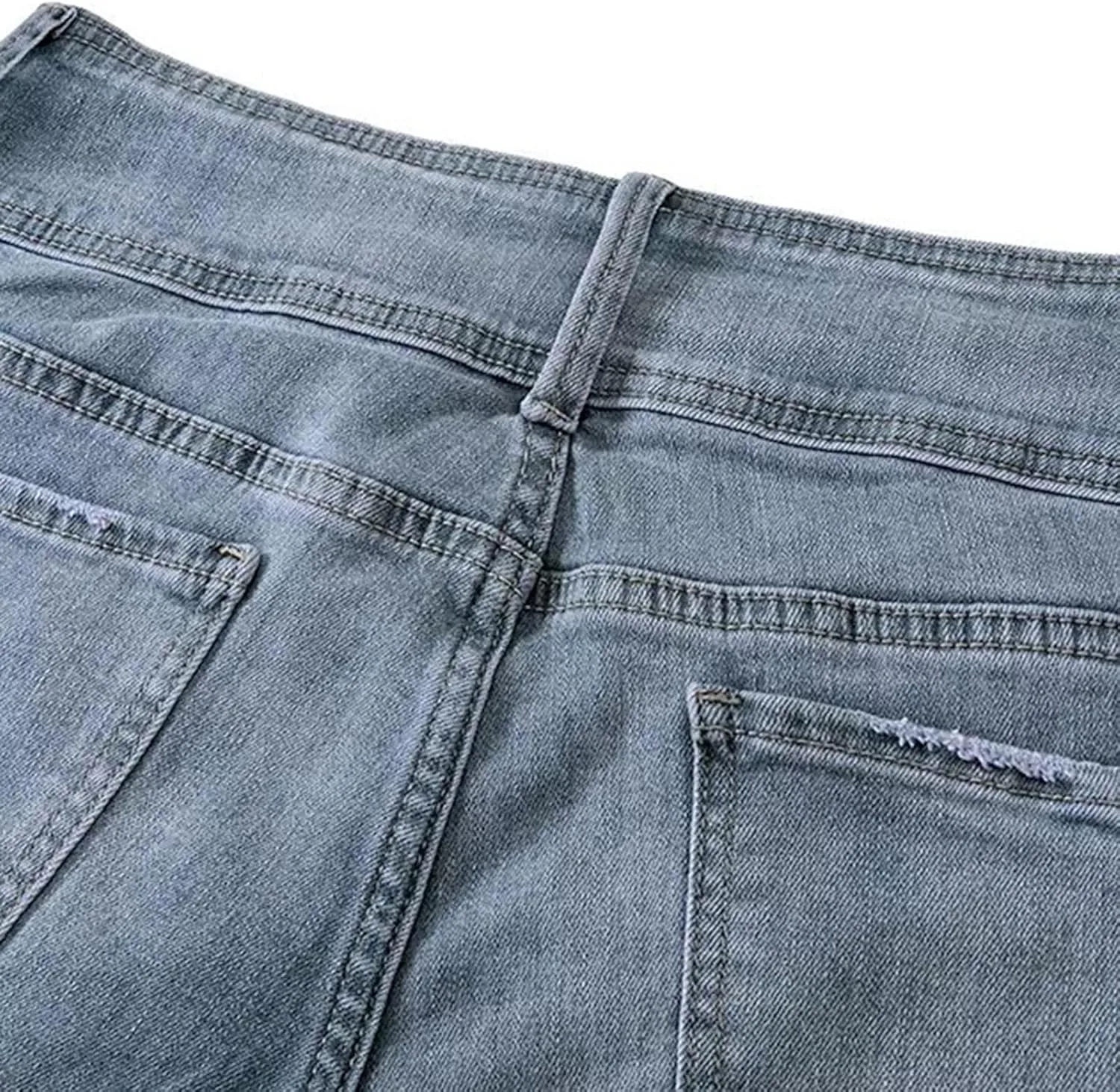 Women's Classic Stretch Bootcut Jeans Plus Size Retro Straight Leg Jeans Loose Trendy Denim Pants with Pocket