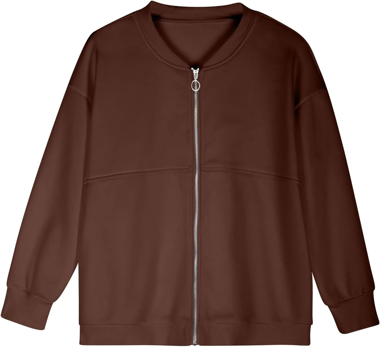 Womens Fleece Jacket Full Zip Crop Hoodie Long Sleeve Stretchy Pullover Sweatshirts Oversized 2024 Fall Winter Coat