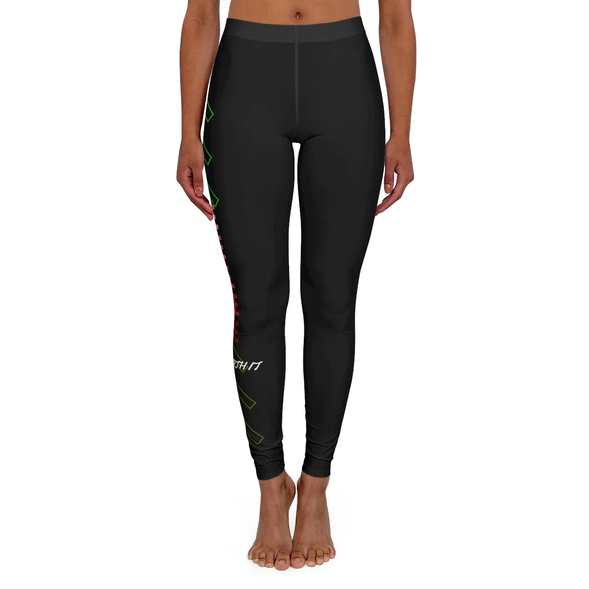 Women's Spandex Leggings ( Me ) Black