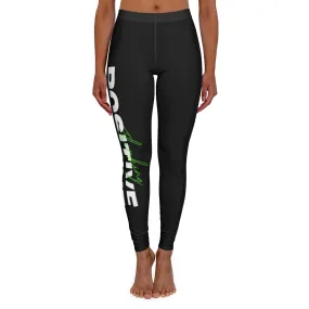 Women's Spandex Leggings ( Positive ) Black