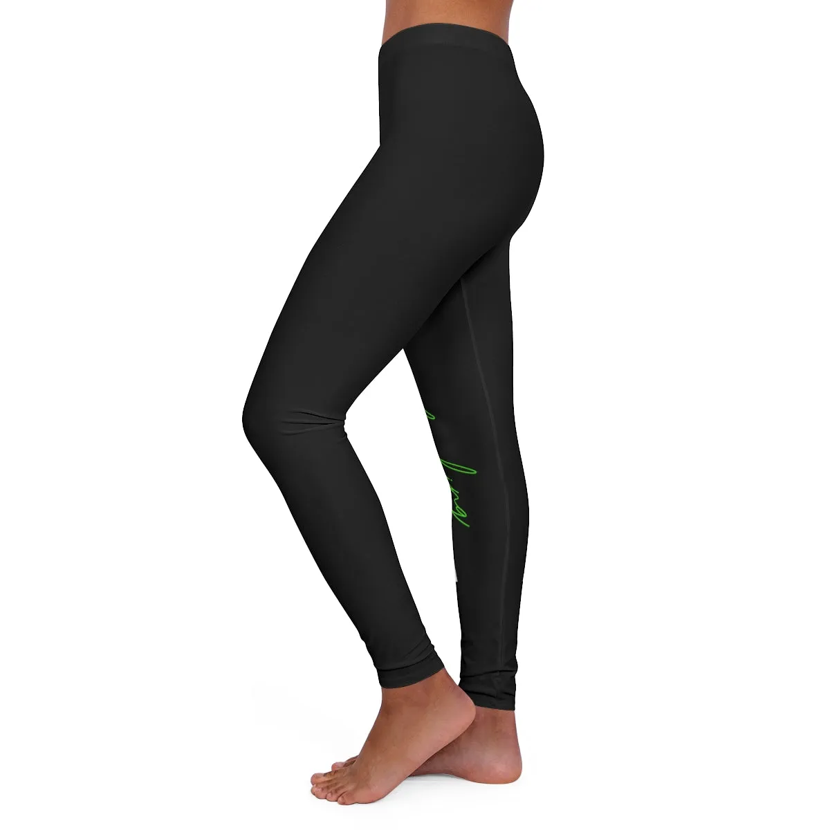 Women's Spandex Leggings ( Positive ) Black