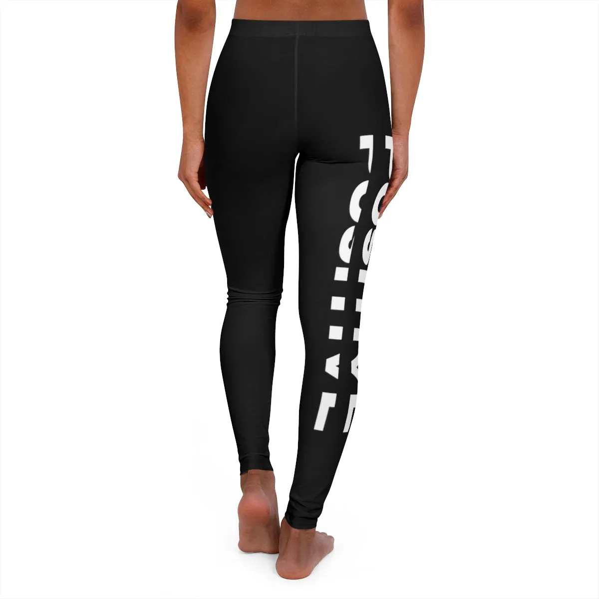 Women's Spandex Leggings ( Positive ) Black