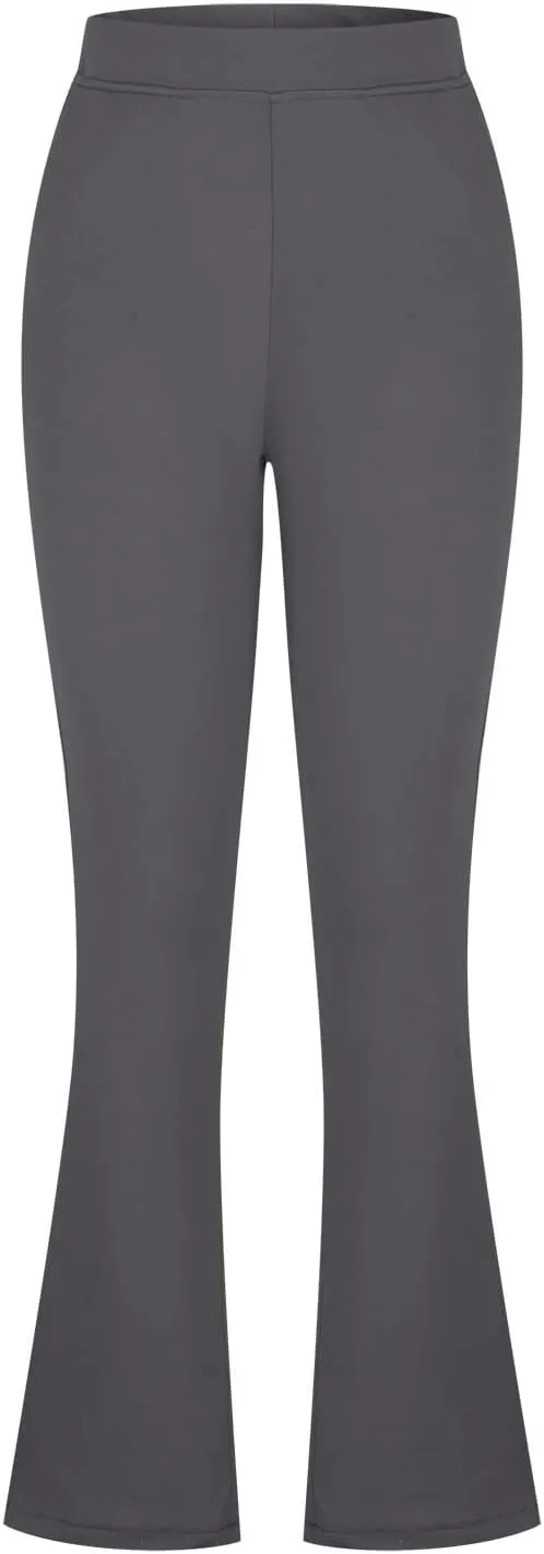 Womens Work Pants High Waisted Straight Leg Pants Dress Business Dress with Pockets Soft Solid Color Trousers 2024