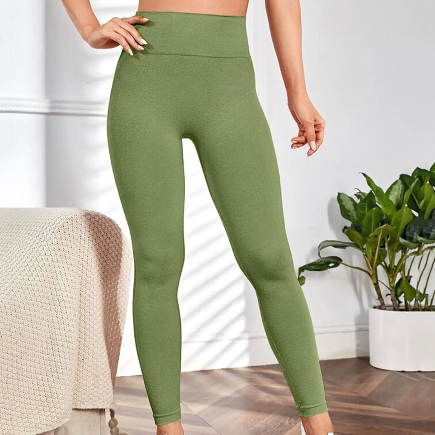 Womens Workout Leggings with High Waist Tummy Control Soft Flare Leggings Compression Athletic Workout Gym Yoga Pants