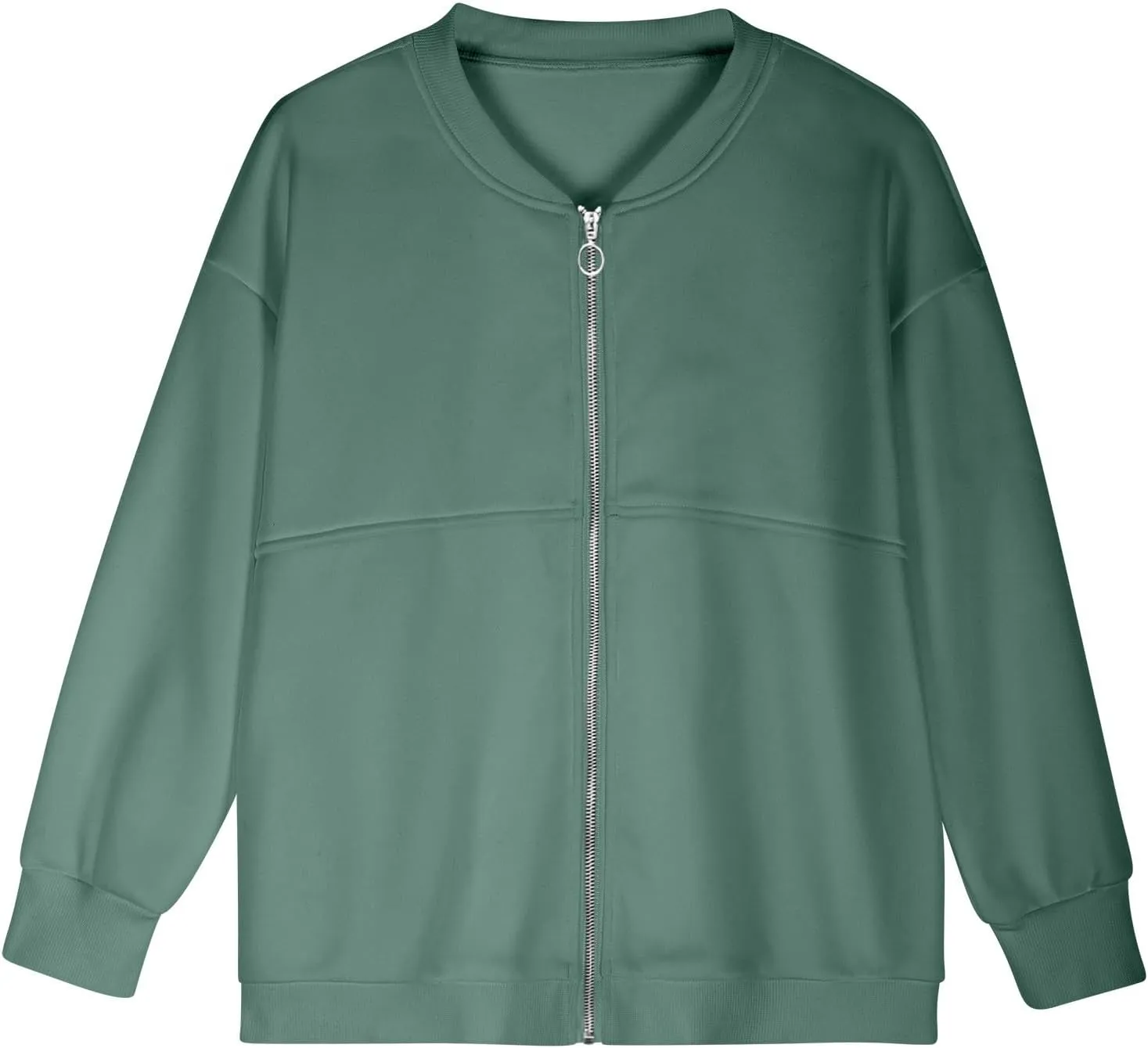 Womens Zip Up Hoodies Loose fit Sweatshirt Casual Long Sleeve Shirts Pullover Tops With Pocket Fall Jacket Coat