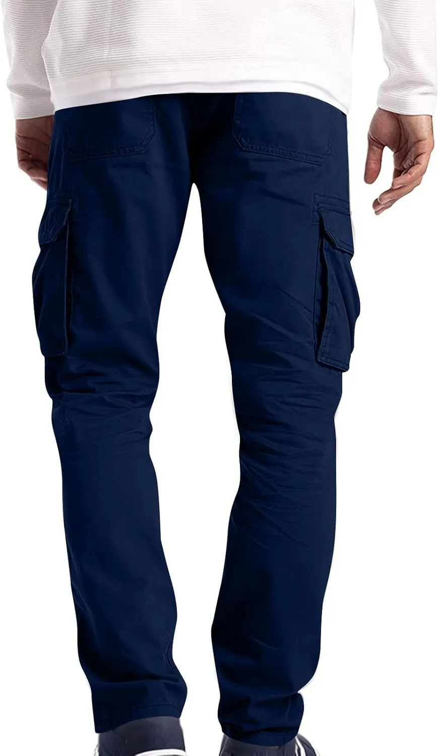XIAXOGOOL Baggy Cargo Pants,Plus Size Cargo Pants for Men Casual Joggers Athletic Pants Loose Fit Outdoor Relaxed Trousers